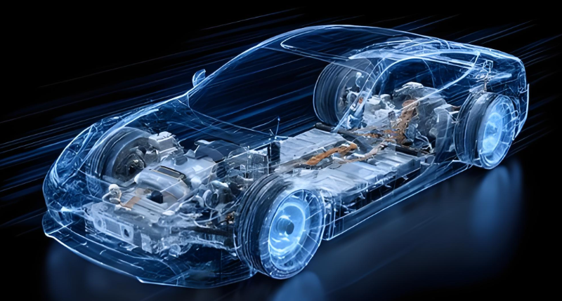 電動(dòng)汽車結(jié)構(gòu)透視圖