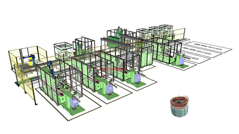 你并不知道的新能源扁線定子生產(chǎn)線信息--為你節(jié)省時間！