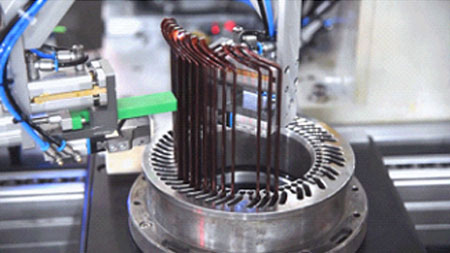 新能源驅(qū)動電機裝配生產(chǎn)線-特寫圖