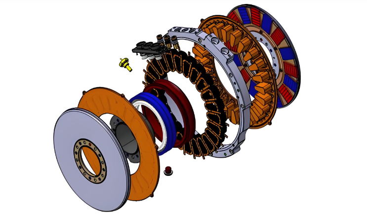 軸向磁通電機結構-網(wǎng)圖